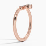 Lunette Diamond Ring (1/10 ct. tw.) Rose Gold 18k Wedding Band