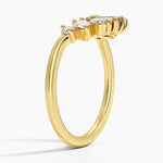 Mel Mixed Shape Contour Diamond Ring Yellow Gold 18k Wedding Band