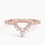 Luxe Lunette Diamond Ring (1/2 ct. tw.) Rose Gold 18k Wedding Band