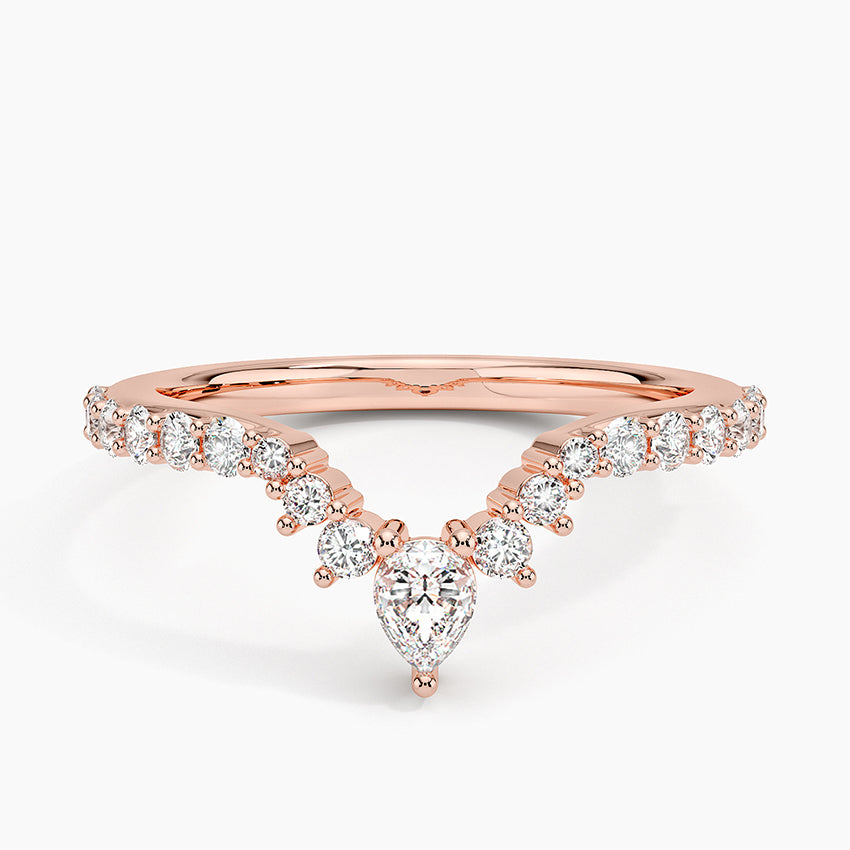 Luxe Lunette Diamond Ring (1/2 ct. tw.) Rose Gold 18k Wedding Band