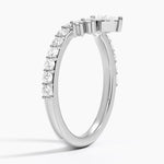 Luxe Lunette Diamond Ring (1/2 ct. tw.) Platinum Wedding Band
