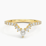 Luxe Lunette Diamond Ring (1/2 ct. tw.) Yellow Gold 18k Wedding Band