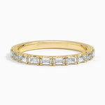 Gemma Baguette Diamond Ring (1/2 ct. tw.) Yellow Gold 18k Wedding Band