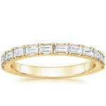 Gemma Baguette Diamond Ring (1/2 ct. tw.) Yellow Gold 18k Wedding Band