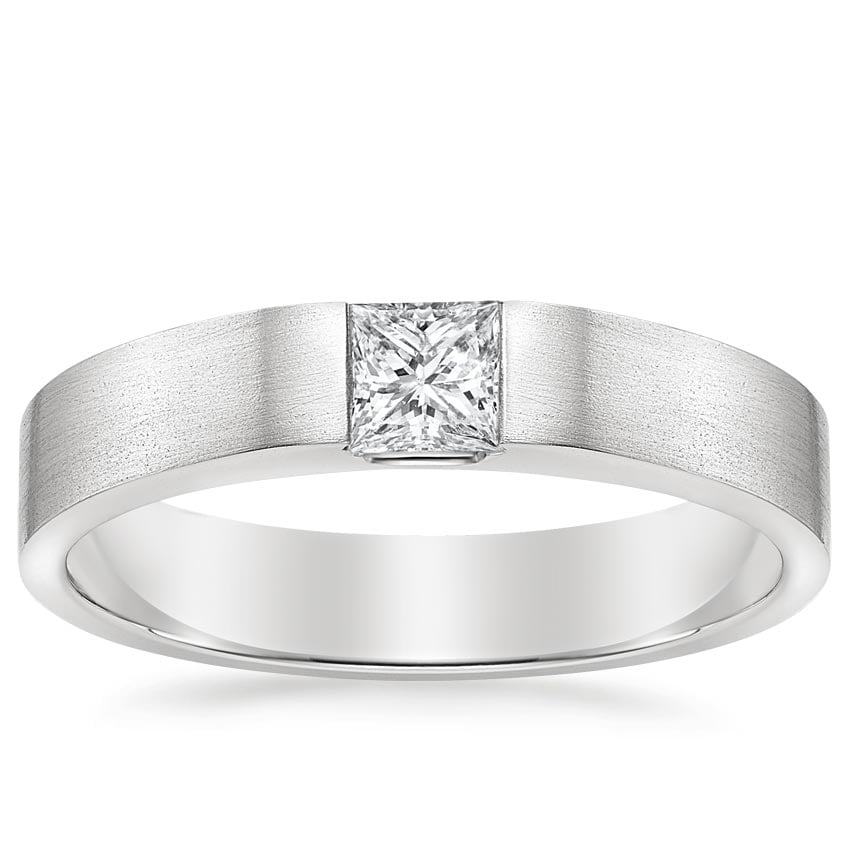 Jamie Diamond 4mm Wedding Ring Platinum Wedding Band