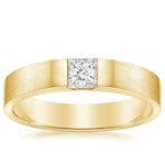 Jamie Diamond 4mm Wedding Ring Yellow Gold 18k Wedding Band