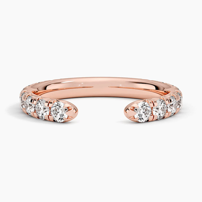 Anthology Diamond Open Ring Rose Gold 18k Wedding Band