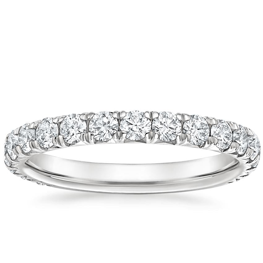 Anthology Three-Quarter Coverage Diamond Ring Platinum Wedding Band