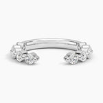 Monaco Diamond Open Ring Platinum Wedding Band