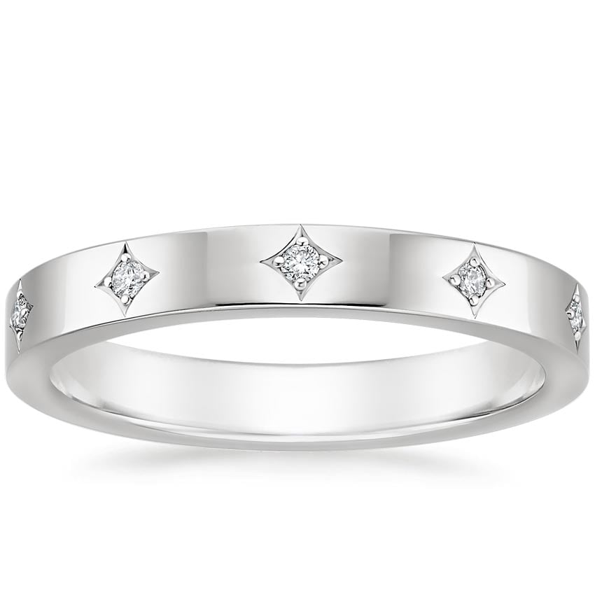 Elara 3mm Diamond Ring Platinum Eternity Band