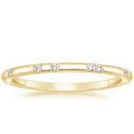 Astra 1.4mm Diamond Ring Yellow Gold 18k Wedding Band