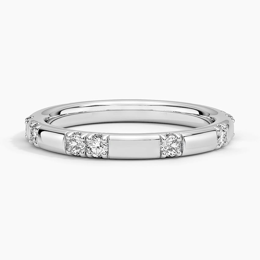 Astra 2.4mm Diamond Ring (1/4 ct. tw.) Platinum Wedding Band