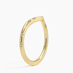 Astra Contour Diamond Ring Yellow Gold 18k Wedding Band
