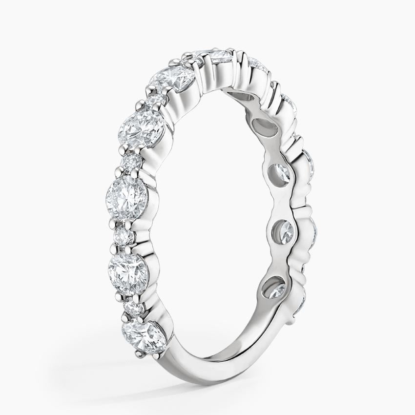 Stacia Lab Diamond Wedding Ring Platinum Wedding Band