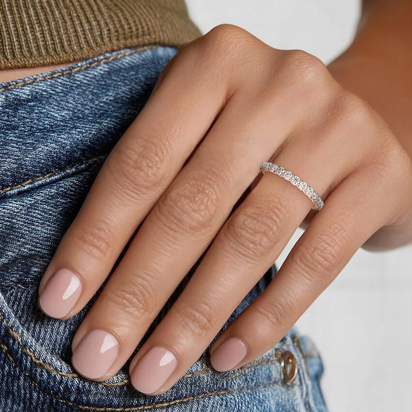 Ulla Eternity Lab Diamond Ring (1 ct. tw.) Rose Gold 18k Eternity Band