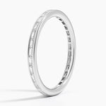 Tabitha Channel Set Baguette Eternity Lab Diamond Ring Platinum Eternity Band