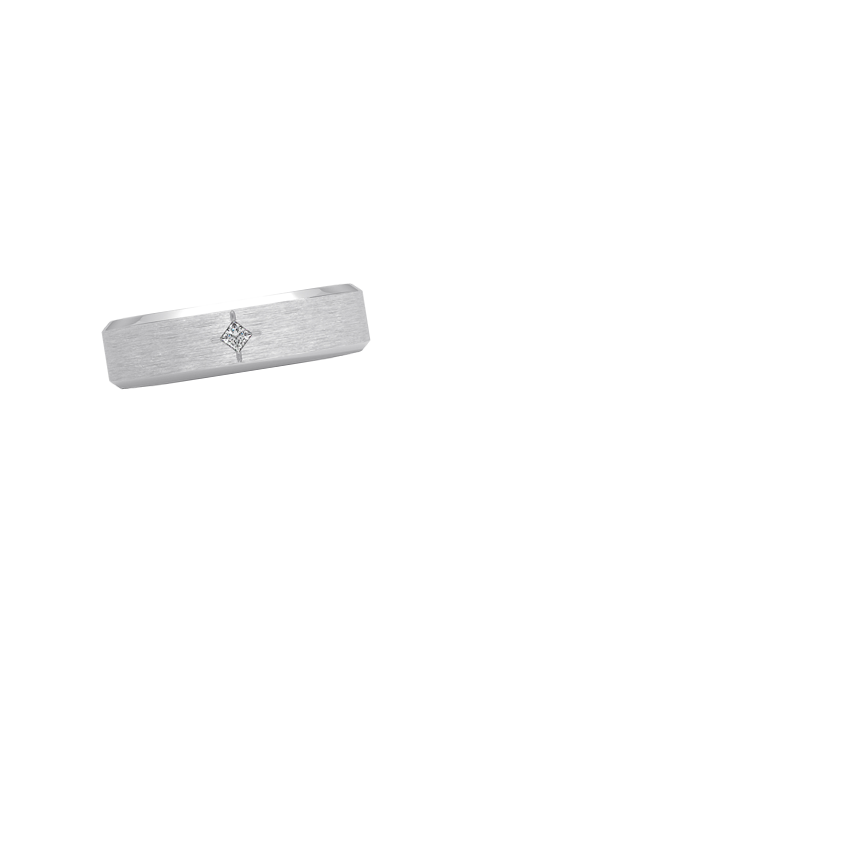 Caspian Diamond 6mm Wedding Ring Platinum Wedding Band