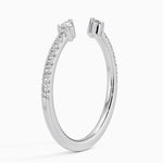 Rowan Diamond Open Ring Platinum Wedding Band