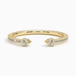 Rowan Diamond Open Ring Yellow Gold 18k Wedding Band