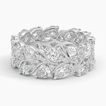 Camellia Eternity Diamond Ring Platinum Eternity Band