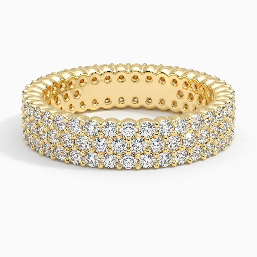 Arista Eternity Diamond Ring Yellow Gold 18k Eternity Band