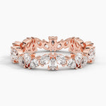 Clemente Eternity Diamond Ring Rose Gold 18k Eternity Band