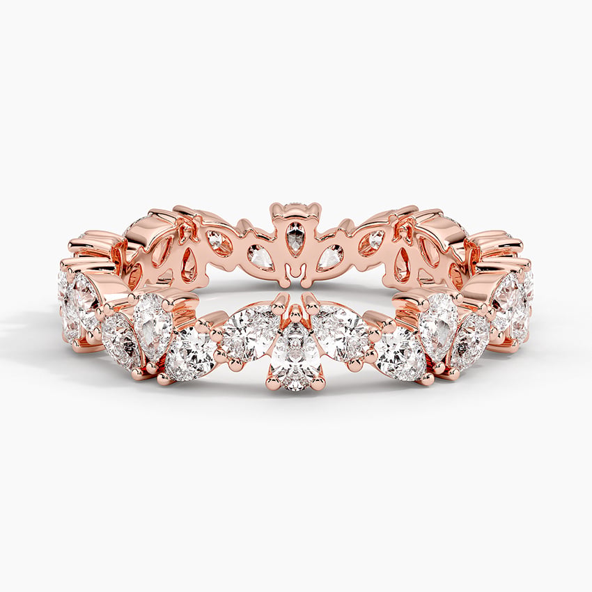 Clemente Eternity Diamond Ring Rose Gold 18k Eternity Band