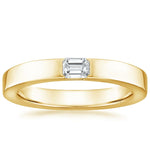 Jordan Diamond 3mm Wedding Ring Yellow Gold 18k Wedding Band