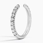 Sienna Three-Quarter Coverage Diamond Open Ring (1/2 ct. tw.) Platinum Wedding Band