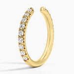 Sienna Three-Quarter Coverage Diamond Open Ring (1/2 ct. tw.) Yellow Gold 18k Wedding Band