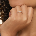 Bliss Three-Quarter Coverage Diamond Ring (1/3 ct. tw.) Platinum Wedding Band