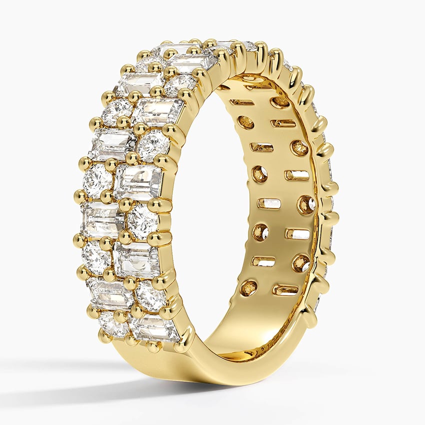Esther Lab Diamond Ring (2 1/8 ct. tw.) Yellow Gold 18k Wedding Band