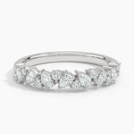Olivetta Half Coverage Diamond Ring Platinum Wedding Band