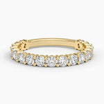 Round Three-Quarter Coverage Lab Diamond Ring (7/8 ct. tw.) Yellow Gold 18k Wedding Band