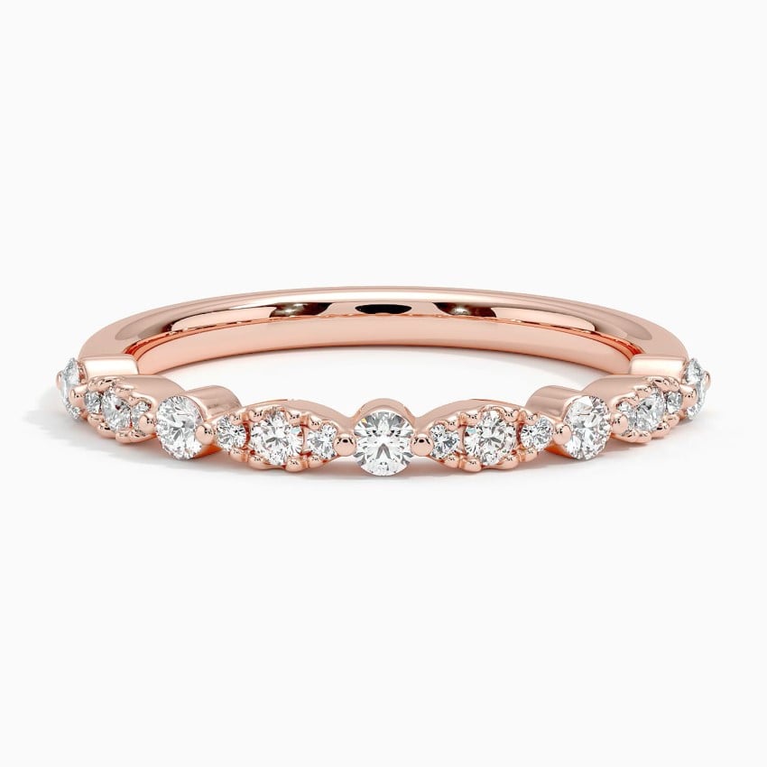 Odette Diamond Ring (1/4 ct. tw.) Rose Gold 18k Wedding Band