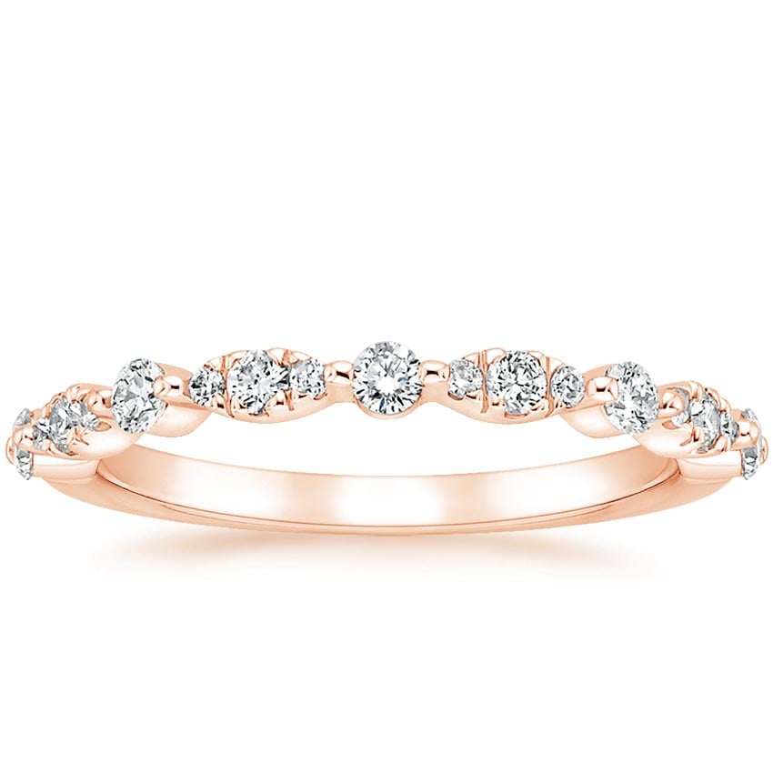 Odette Diamond Ring (1/4 ct. tw.) Rose Gold 18k Wedding Band