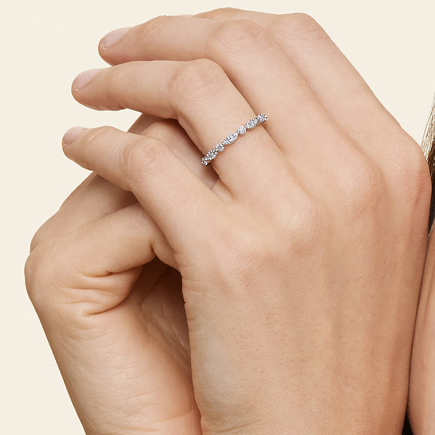 Odette Diamond Ring (1/4 ct. tw.) Platinum Wedding Band