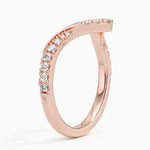 Elongated Chiara Diamond Ring (1/3 ct. tw.) Rose Gold 18k Wedding Band