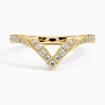Elongated Chiara Diamond Ring (1/3 ct. tw.) Yellow Gold 18k Wedding Band