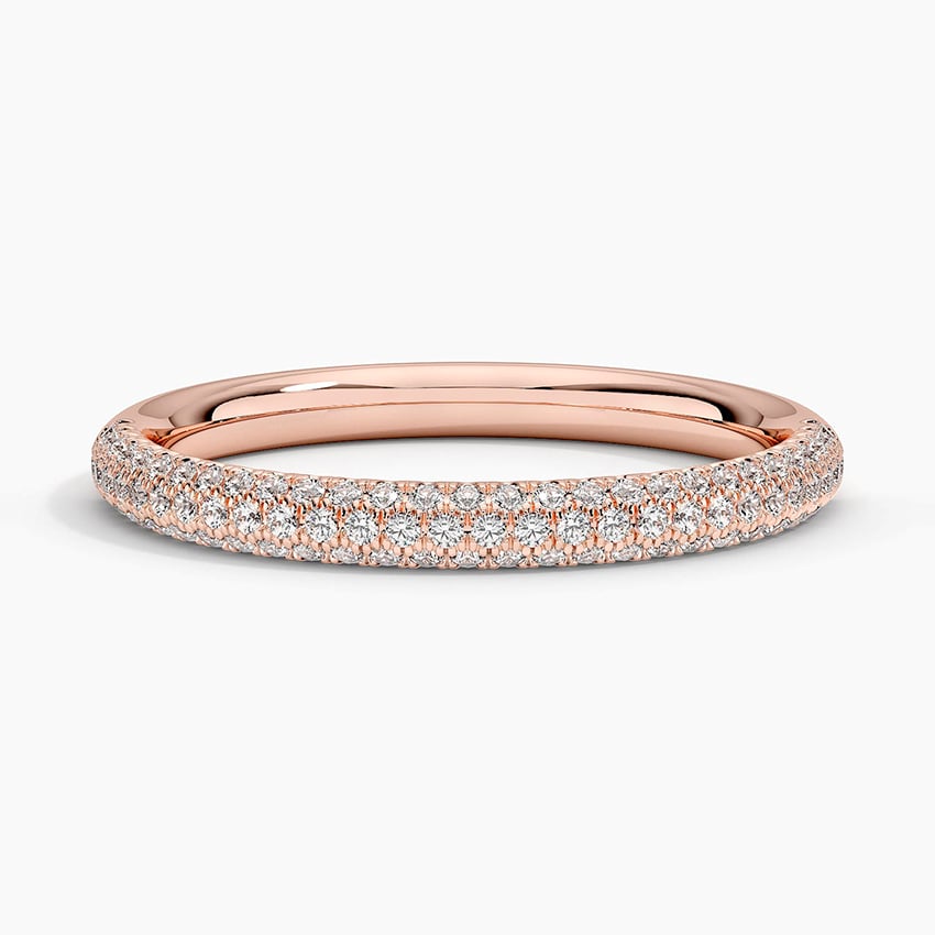 Valencia Lab Diamond Ring (1/3 ct. tw.) Rose Gold 18k Wedding Band