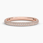 Valencia Lab Diamond Ring (1/3 ct. tw.) Rose Gold 18k Wedding Band