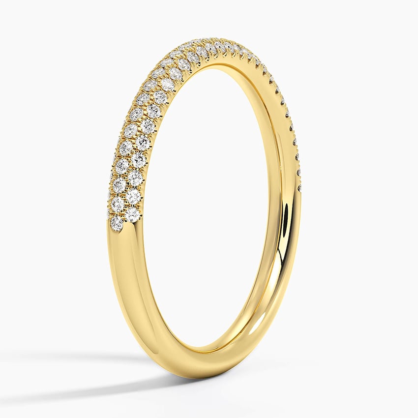 Valencia Lab Diamond Ring (1/3 ct. tw.) Yellow Gold 18k Wedding Band