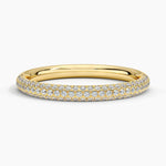 Valencia Lab Diamond Ring (1/3 ct. tw.) Yellow Gold 18k Wedding Band