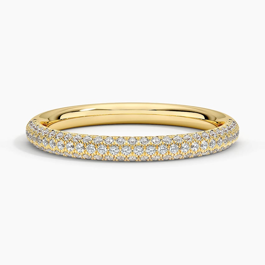 Valencia Lab Diamond Ring (1/3 ct. tw.) Yellow Gold 18k Wedding Band