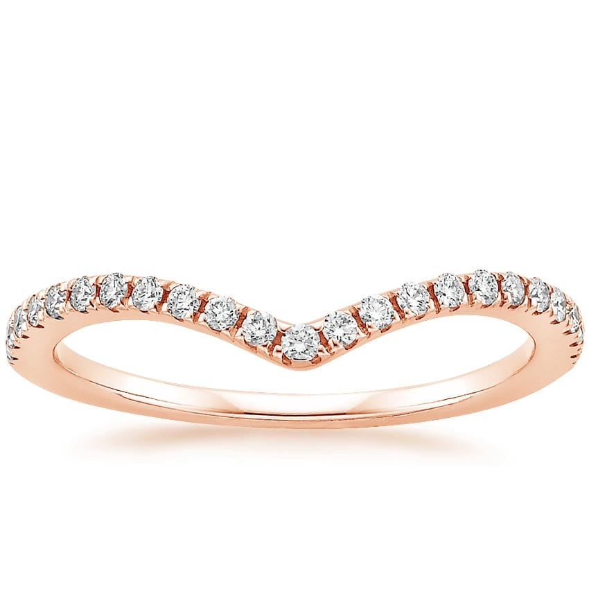 Flair Diamond Ring (1/6 ct. tw.) Rose Gold 18k Wedding Band