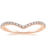 Flair Diamond Ring (1/6 ct. tw.) Rose Gold 18k Wedding Band
