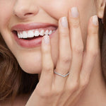 Flair Diamond Ring (1/6 ct. tw.) Platinum Wedding Band