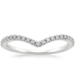 Flair Diamond Ring (1/6 ct. tw.) Platinum Wedding Band