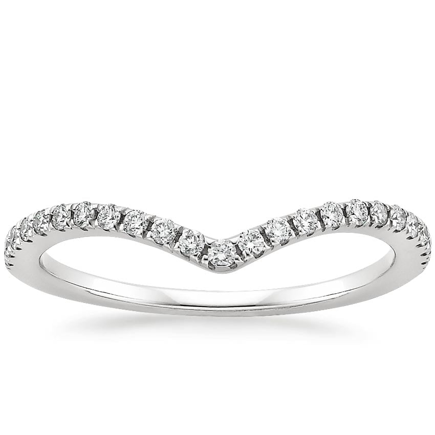 Flair Diamond Ring (1/6 ct. tw.) Platinum Wedding Band