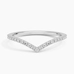 Flair Diamond Ring (1/6 ct. tw.) Platinum Wedding Band